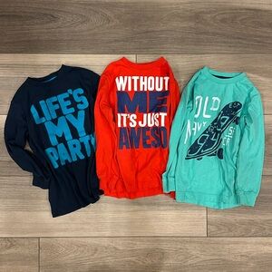 Three boys Old Navy long sleeve tshirts